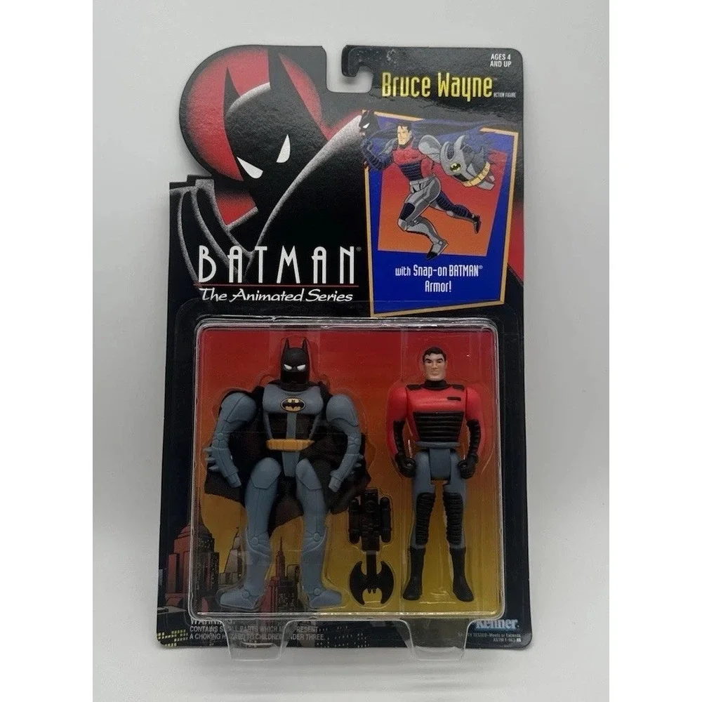 1992 KENNER BATMAN THE ANIMATED SERIES BRUCE WAYNE SNAP-ON ARMOR FIGURE NEW